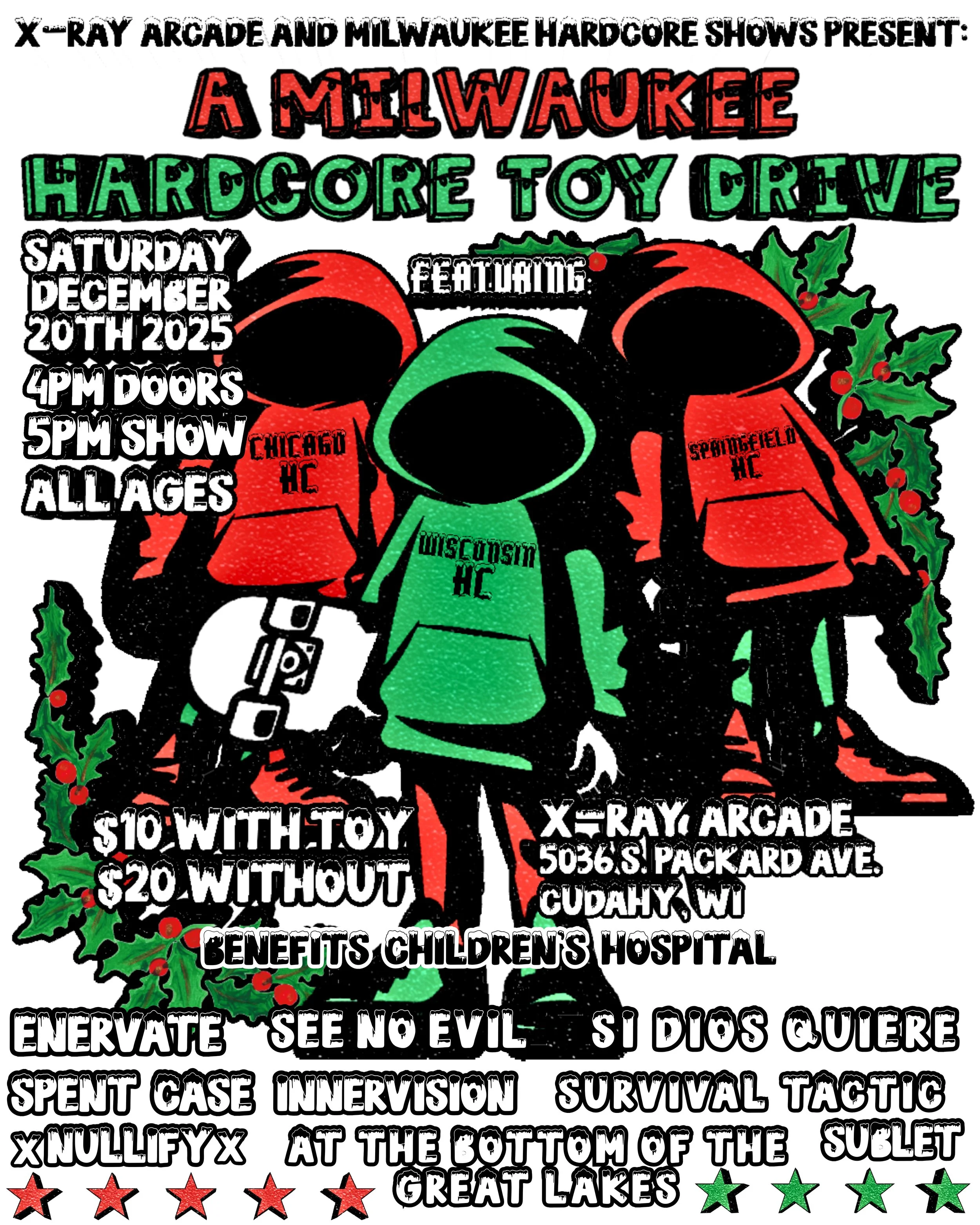 A Milwaukee Hardcore Toy Drive — X-Ray Arcade